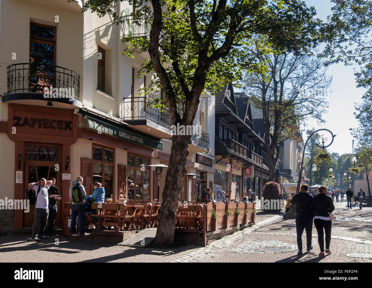Krupowki Street Zakopane Center Stock Photos Krupowki Street