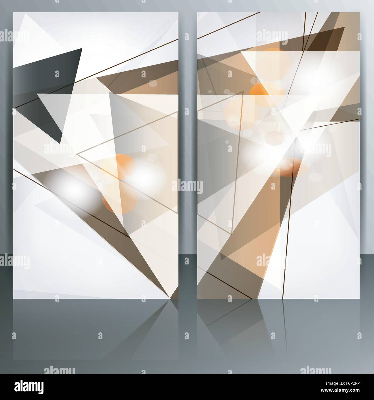 Set of abstract banners with lines and geometric elements Stock Vector ...