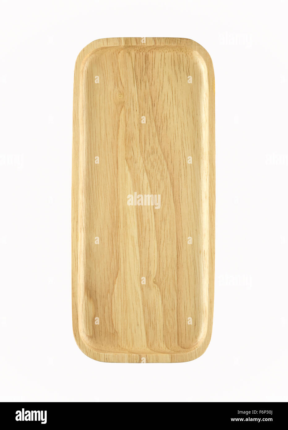 wooden tray background isolated on white for you design Stock Photo - Alamy