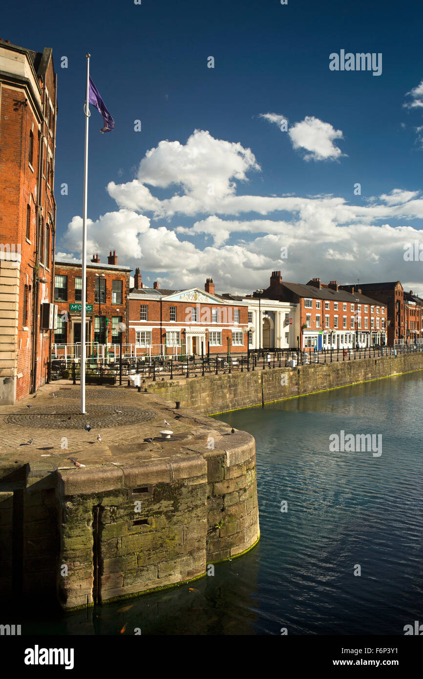 UK, England, Yorkshire, Hull, Princes Dock Street, heritage dockside ...