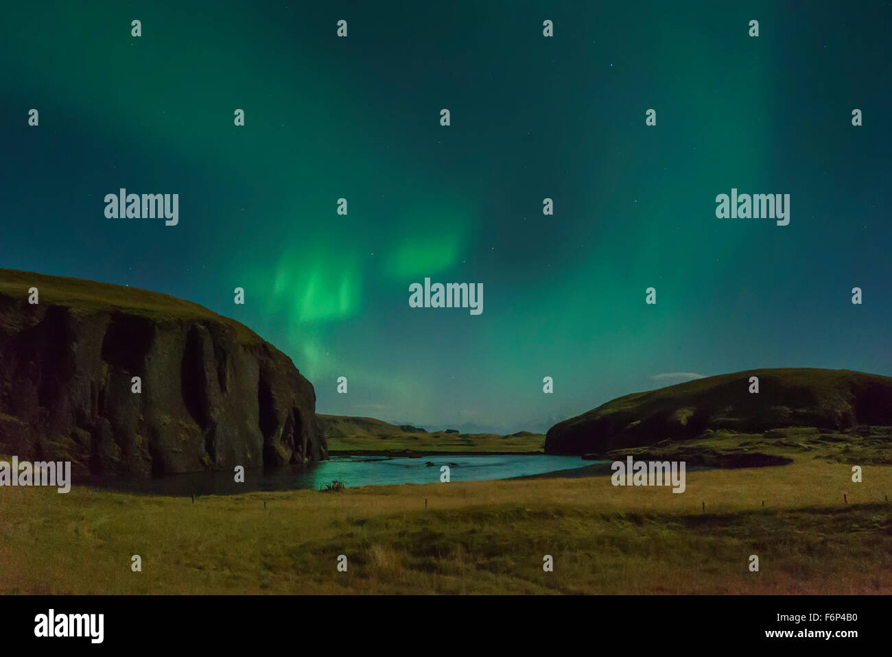 Aurora Borealis or Northern Lights, Iceland Stock Photo - Alamy