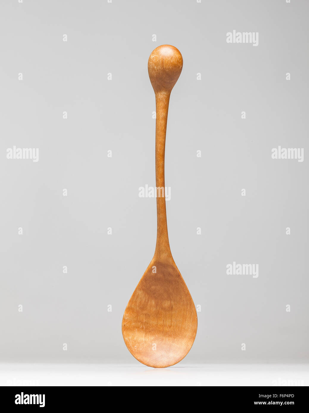 Handcrafted wooden spoon Stock Photo