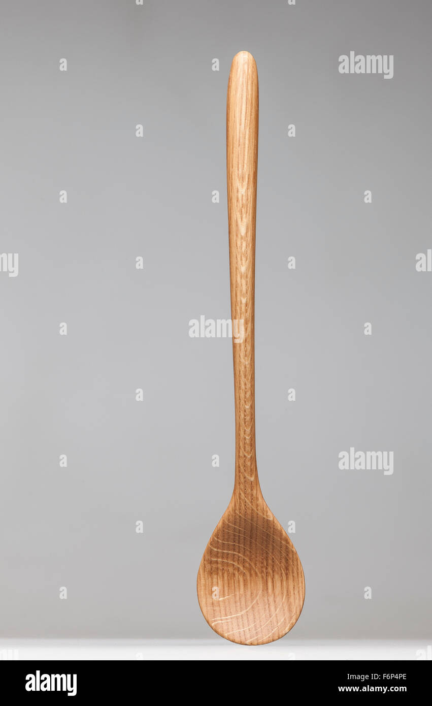 Handcrafted wooden spoon Stock Photo