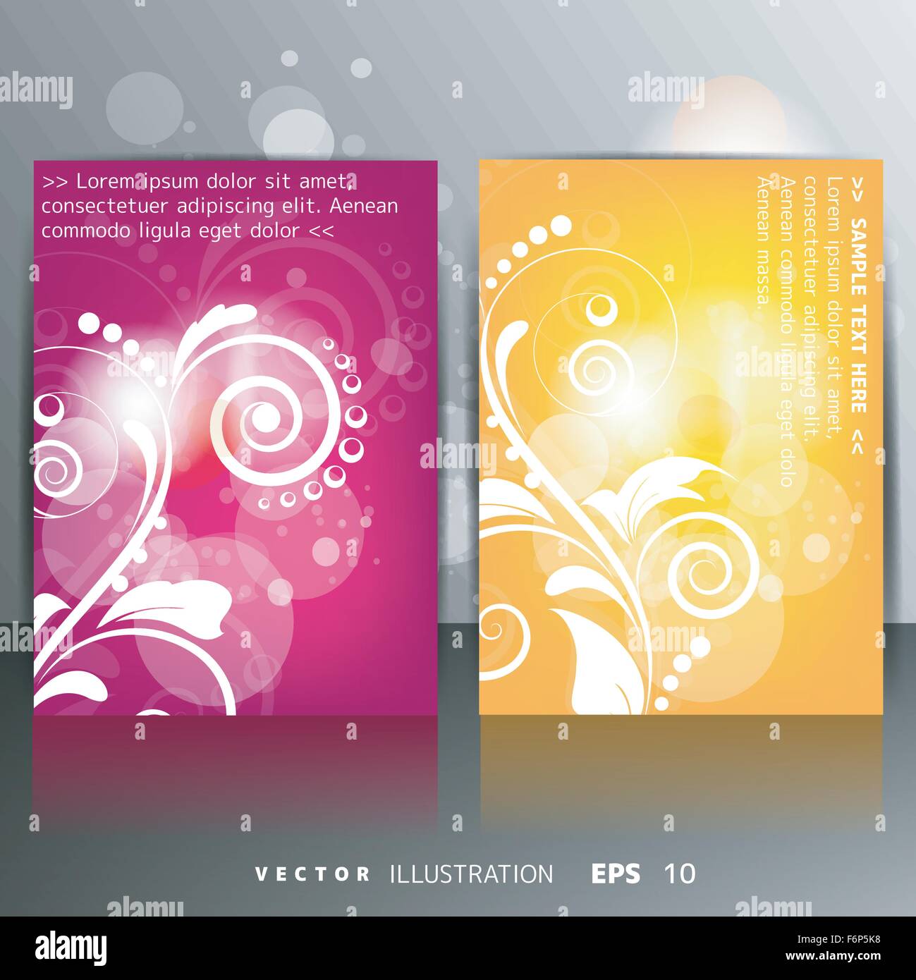 Abstract card with floral background Stock Vector Image & Art - Alamy