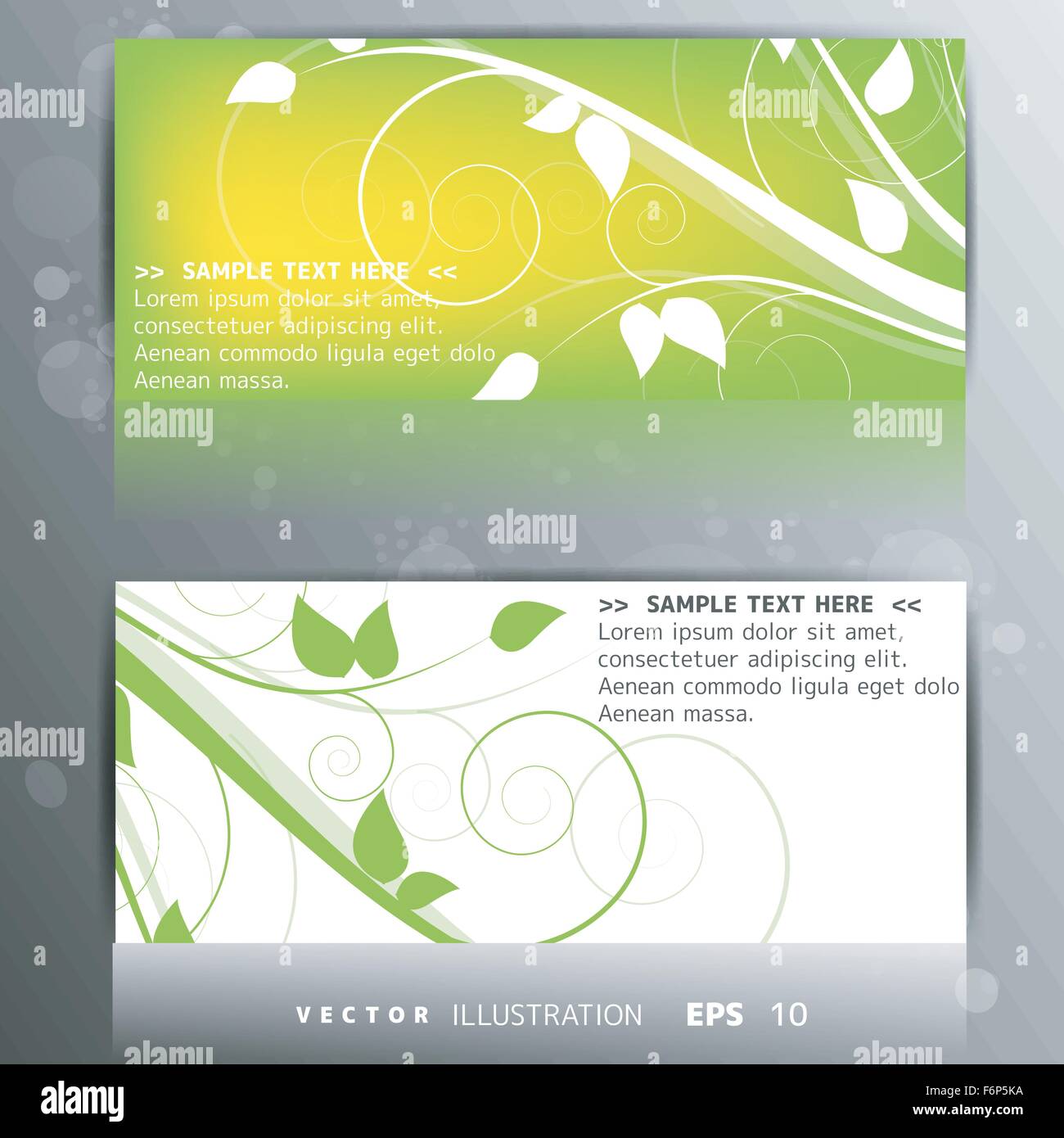 Abstract card with floral background Stock Vector Image & Art - Alamy