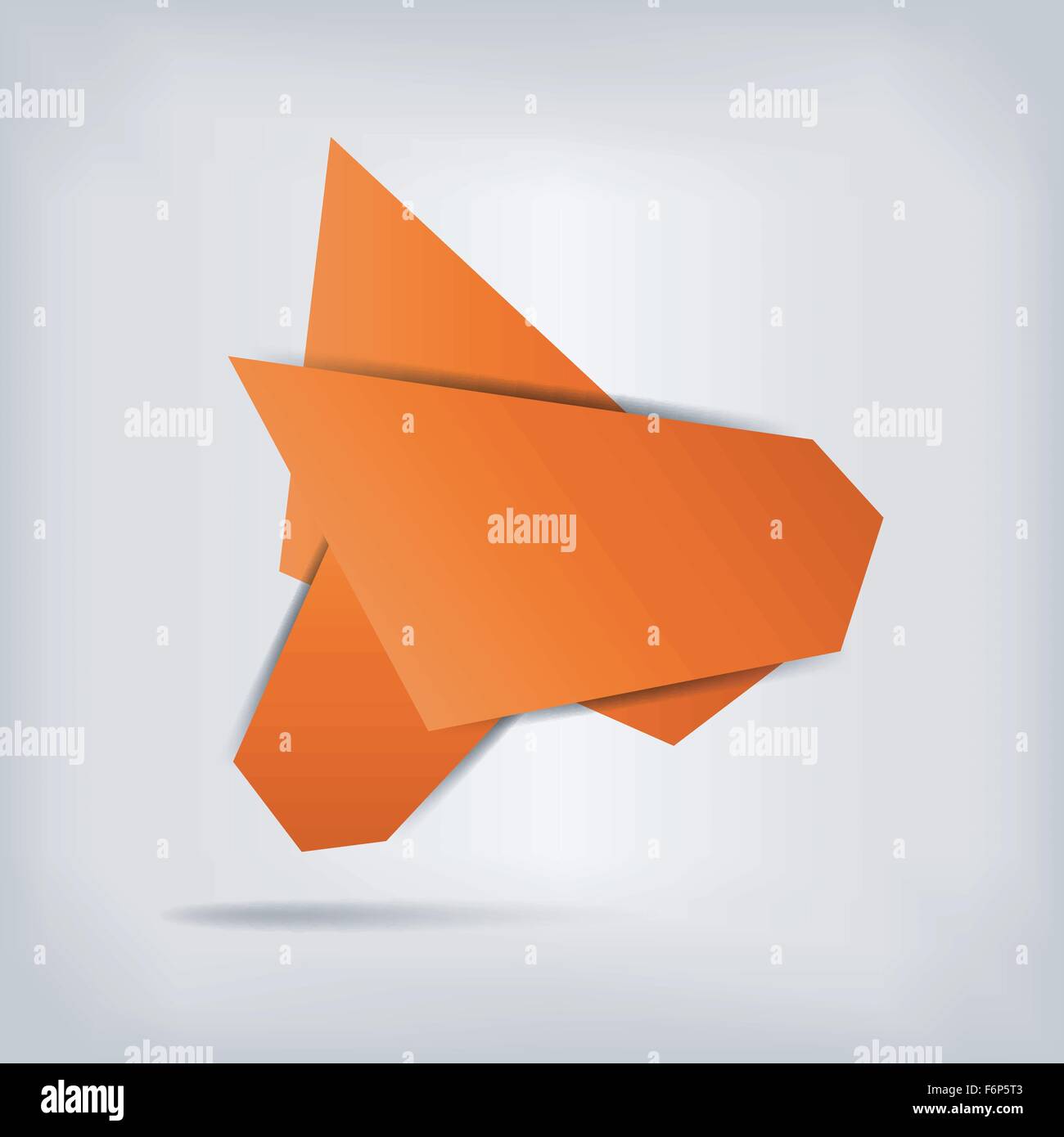 Paper origami speech bubble Stock Vector Image & Art - Alamy