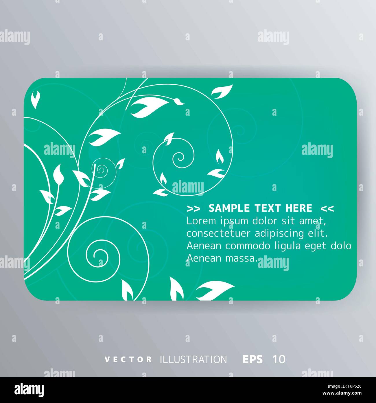 Abstract card with floral background Stock Vector Image & Art - Alamy