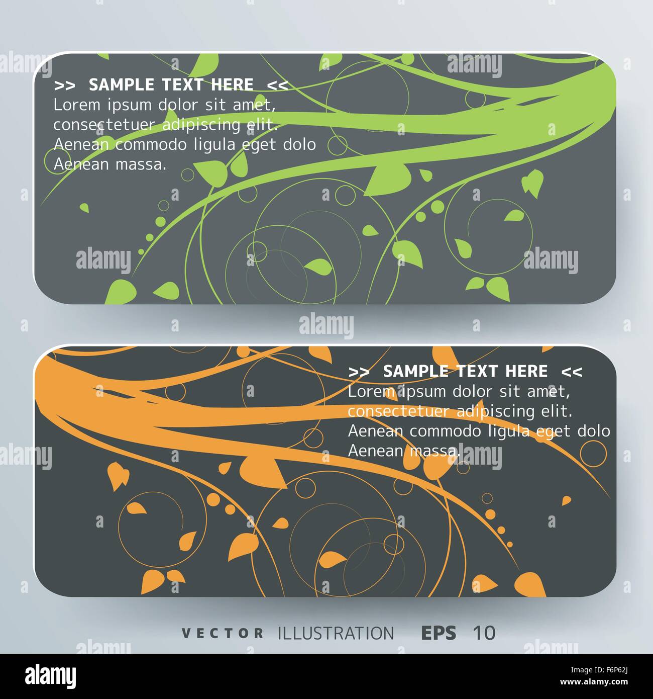 Abstract card with floral background Stock Vector Image & Art - Alamy