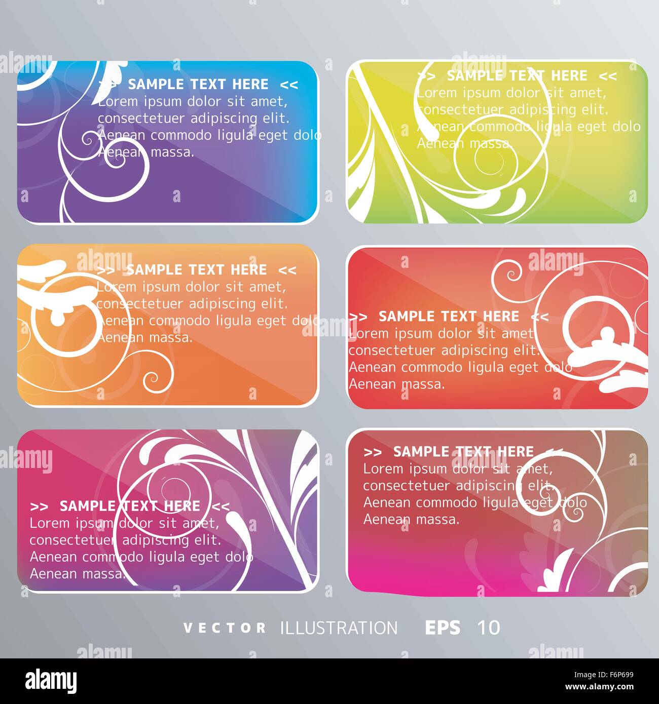Abstract card with floral background Stock Vector Image & Art - Alamy