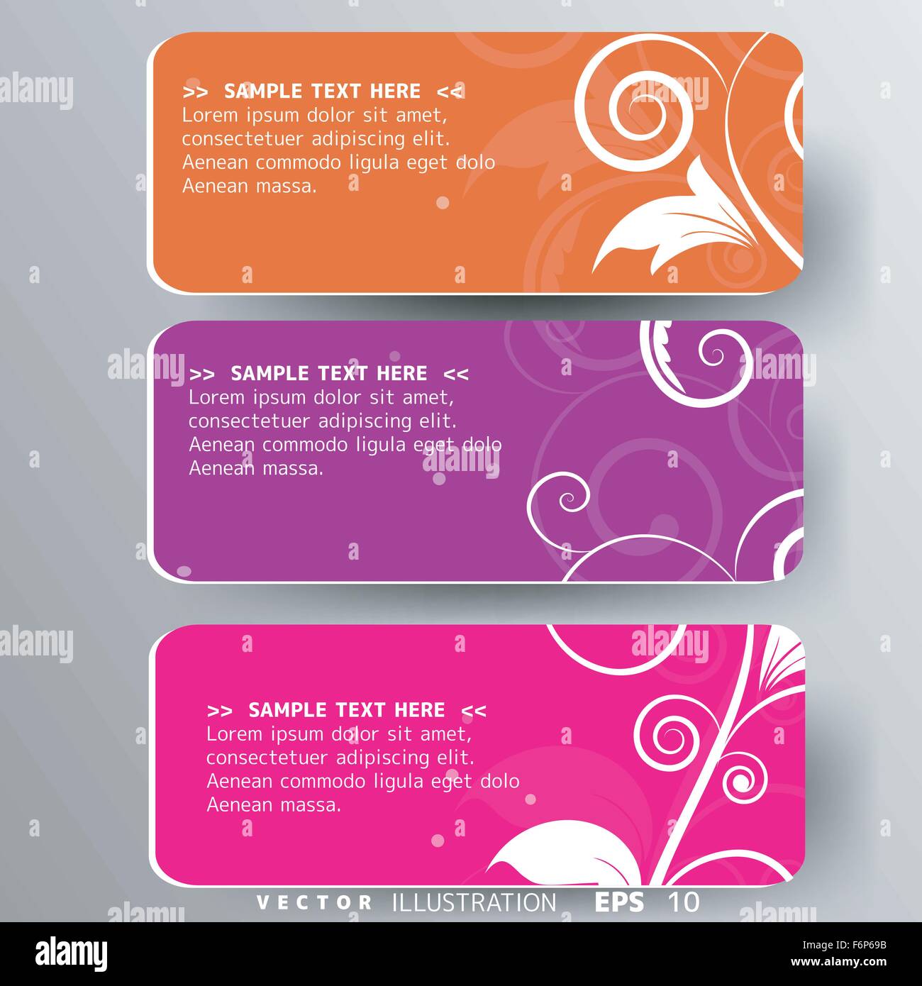 Abstract card with floral background Stock Vector Image & Art - Alamy