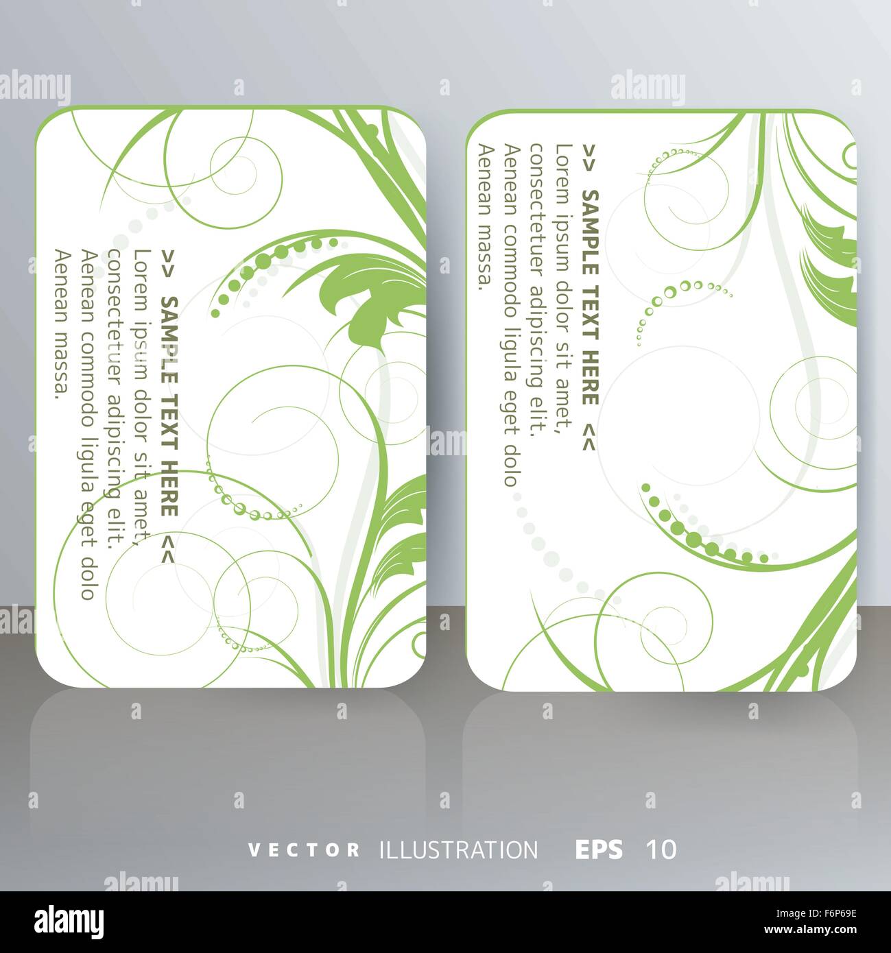 Abstract card with floral background Stock Vector Image & Art - Alamy