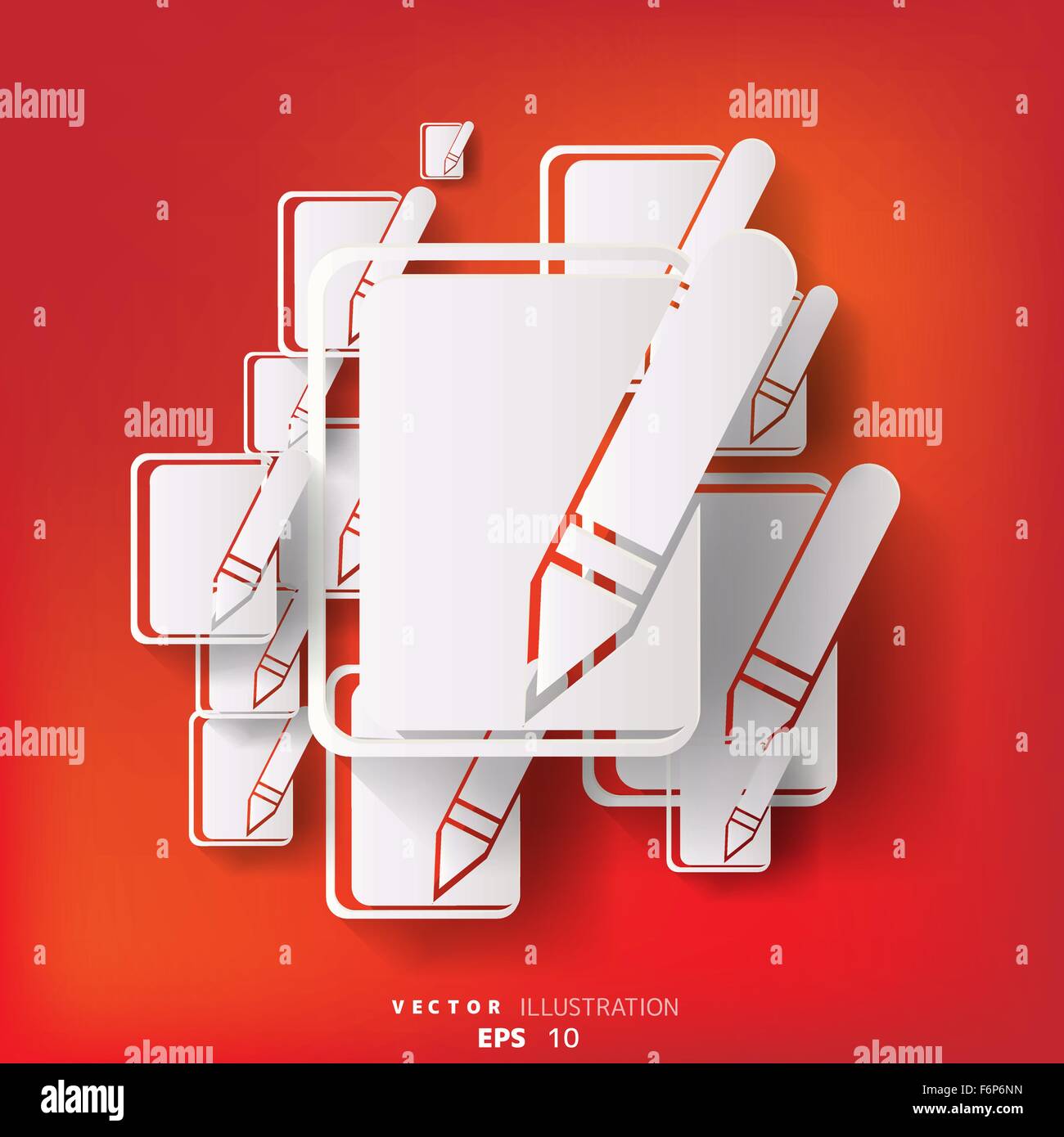 abstract background with notepad web icon Stock Vector Image & Art - Alamy