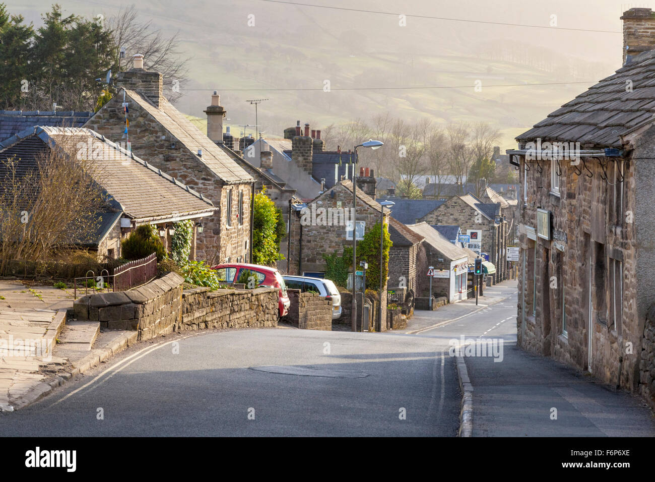 The Peak District town of Hathersage, Derbyshire, England, UK Stock