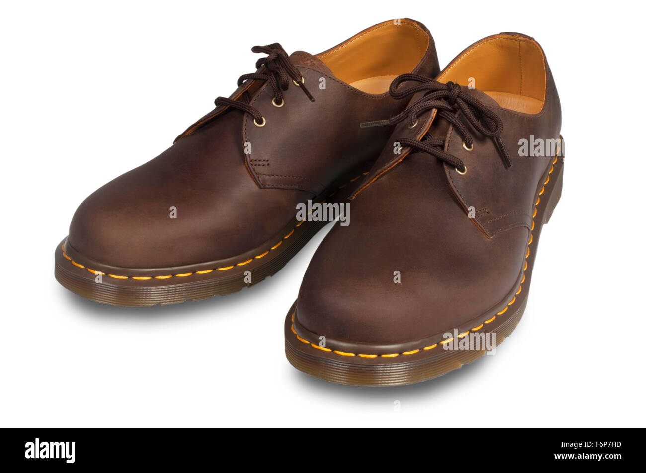 Brown Leather Shoe Stock Photo