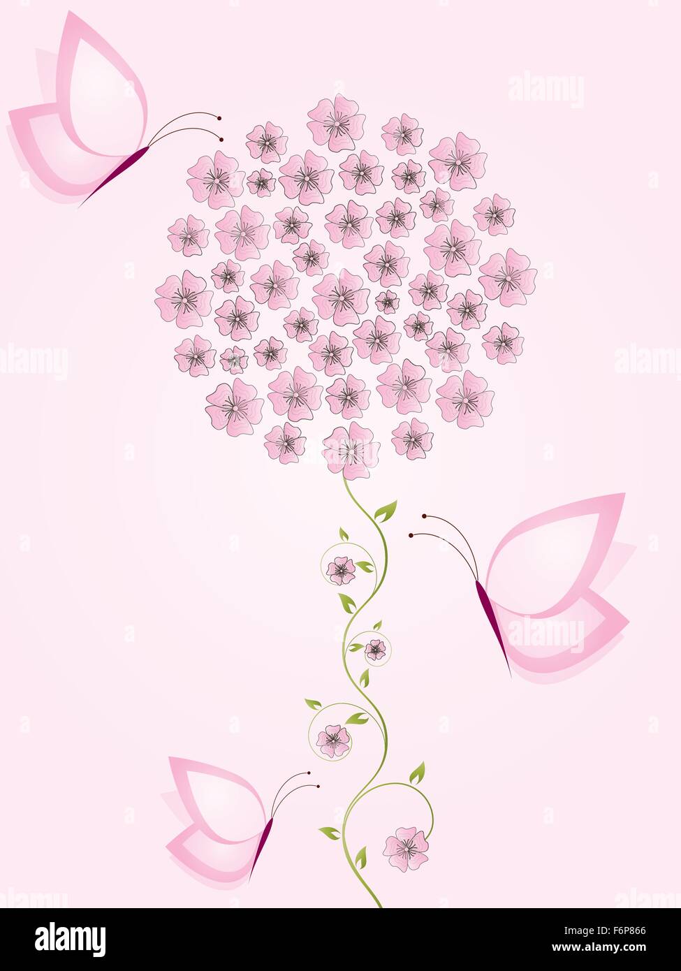Floral background with flowers Stock Vector Image & Art - Alamy