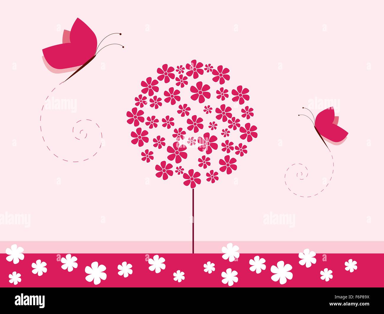 Floral background with flowers Stock Vector Image & Art - Alamy