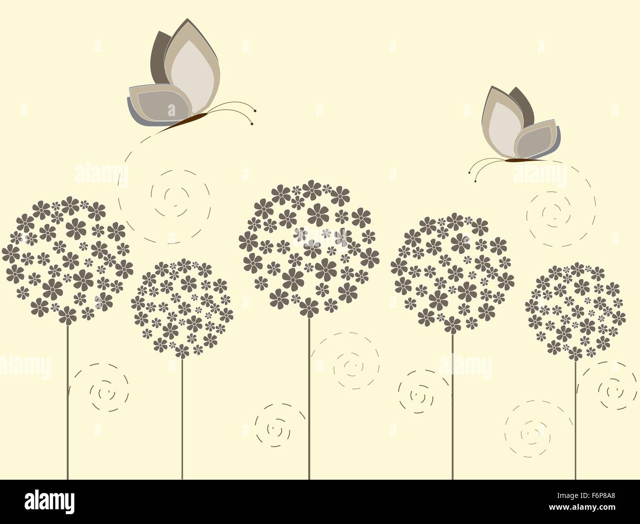 Floral background with flowers Stock Vector Image & Art - Alamy