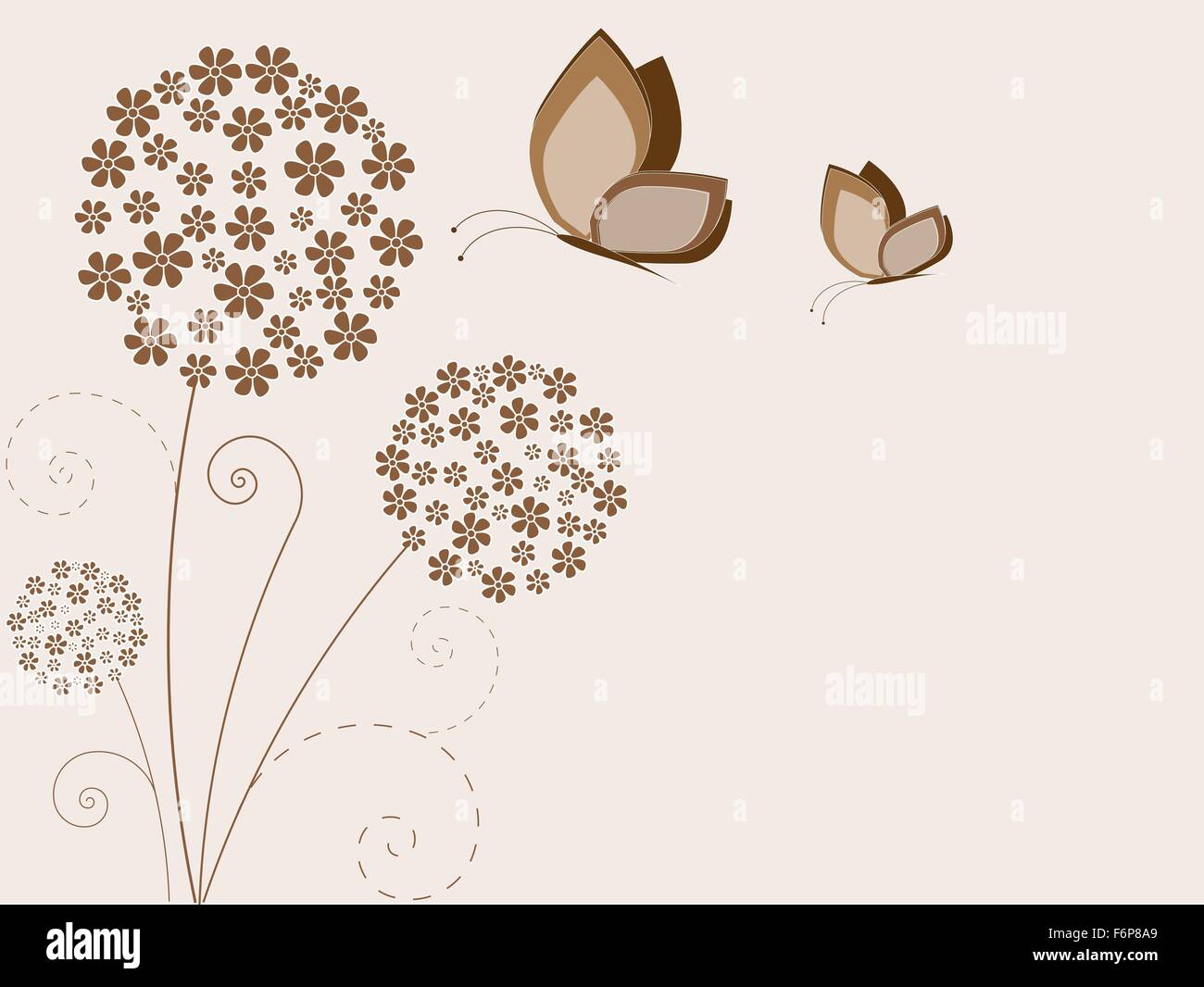 Floral background with flowers Stock Vector Image & Art - Alamy