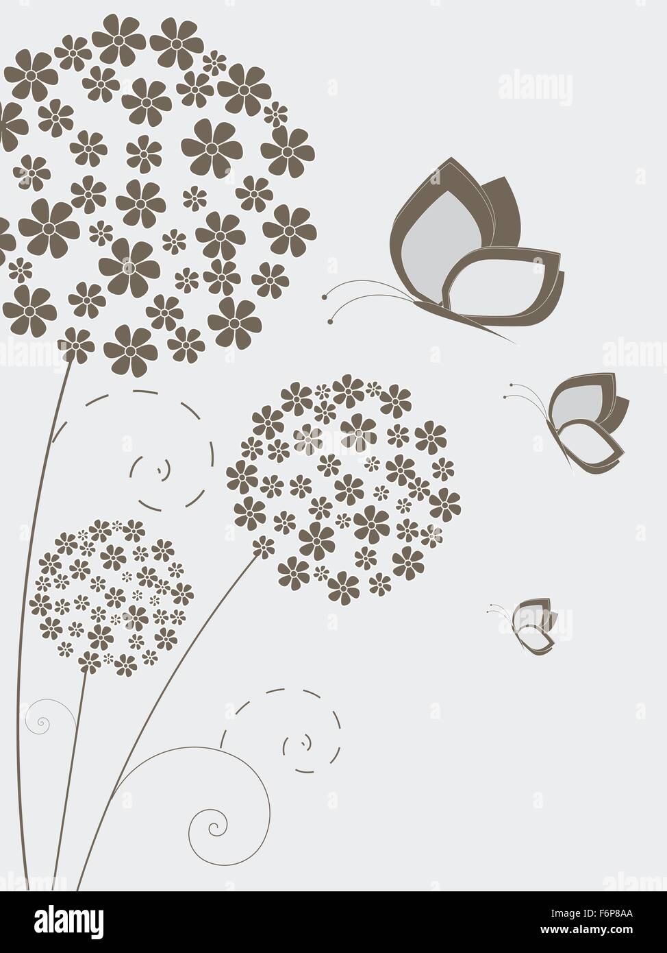 Floral background with flowers Stock Vector Image & Art - Alamy