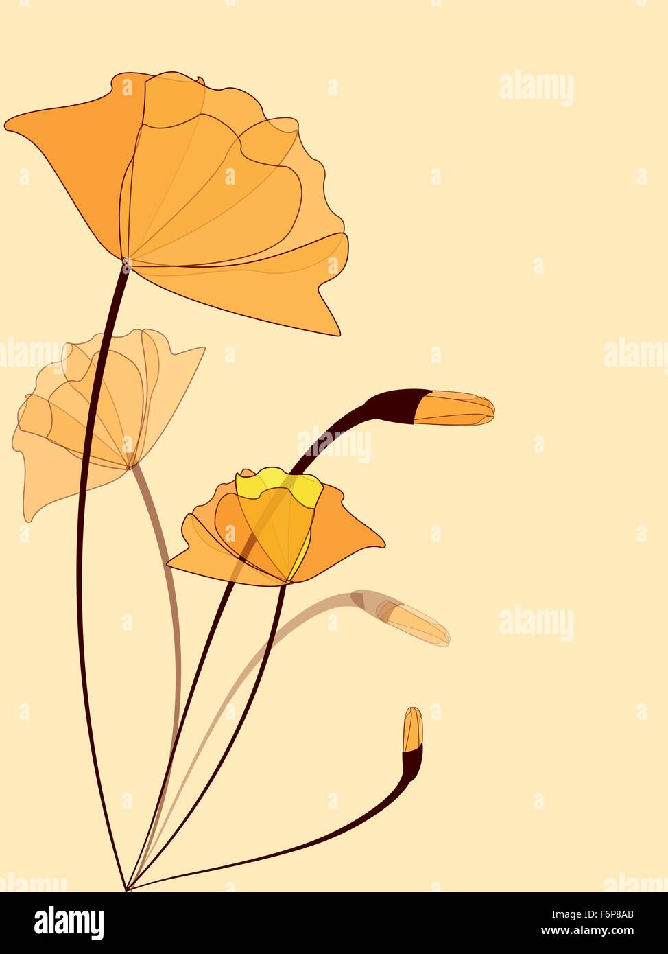 Floral background with flowers Stock Vector Image & Art - Alamy