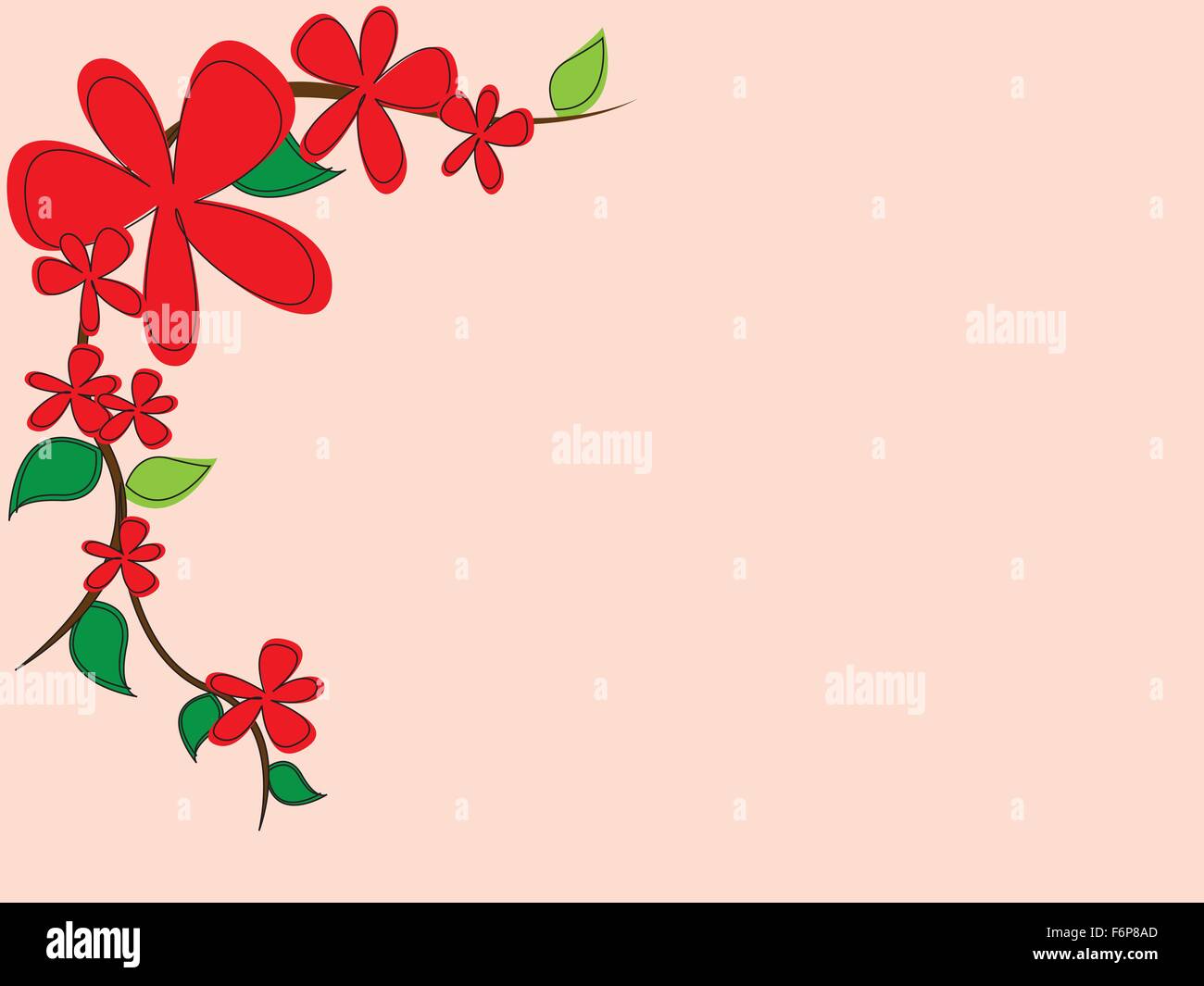 Floral background with flowers Stock Vector Image & Art - Alamy