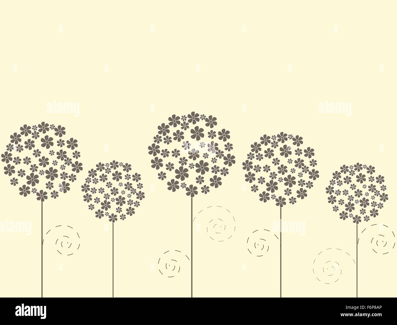 Floral background with flowers Stock Vector Image & Art - Alamy