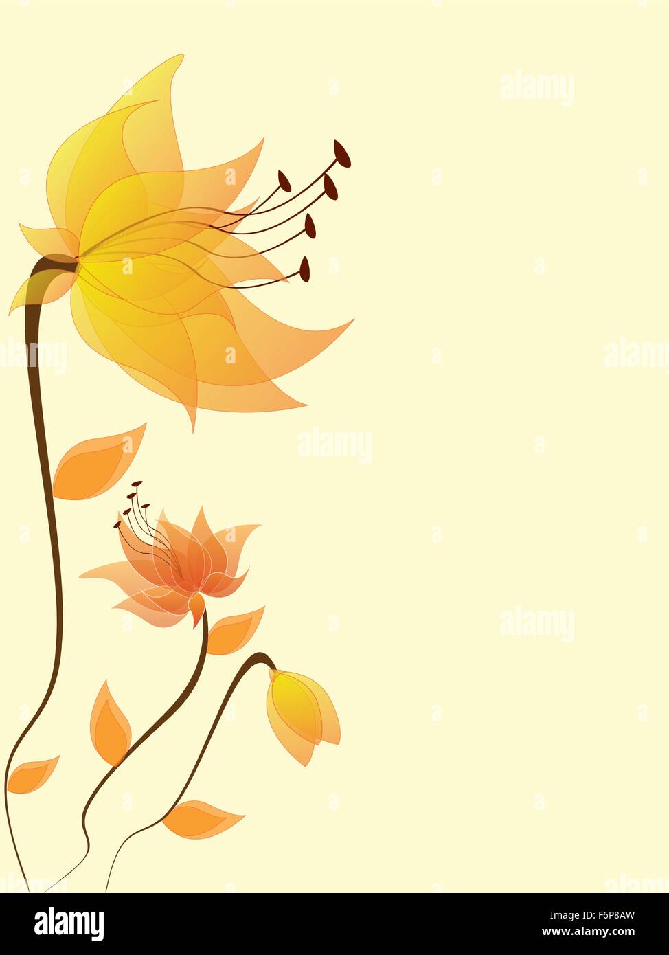 Floral background with flowers Stock Vector Image & Art - Alamy