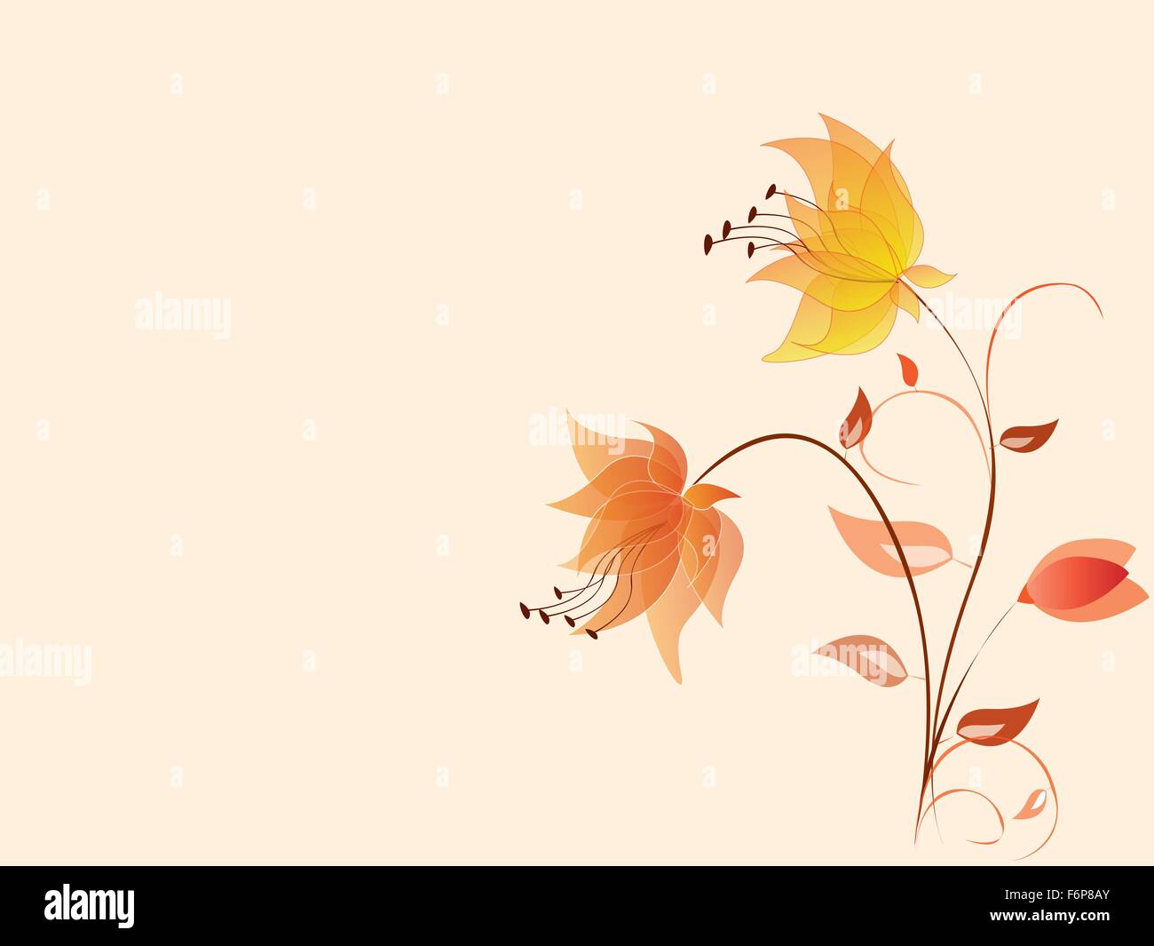 Floral background with flowers Stock Vector Image & Art - Alamy