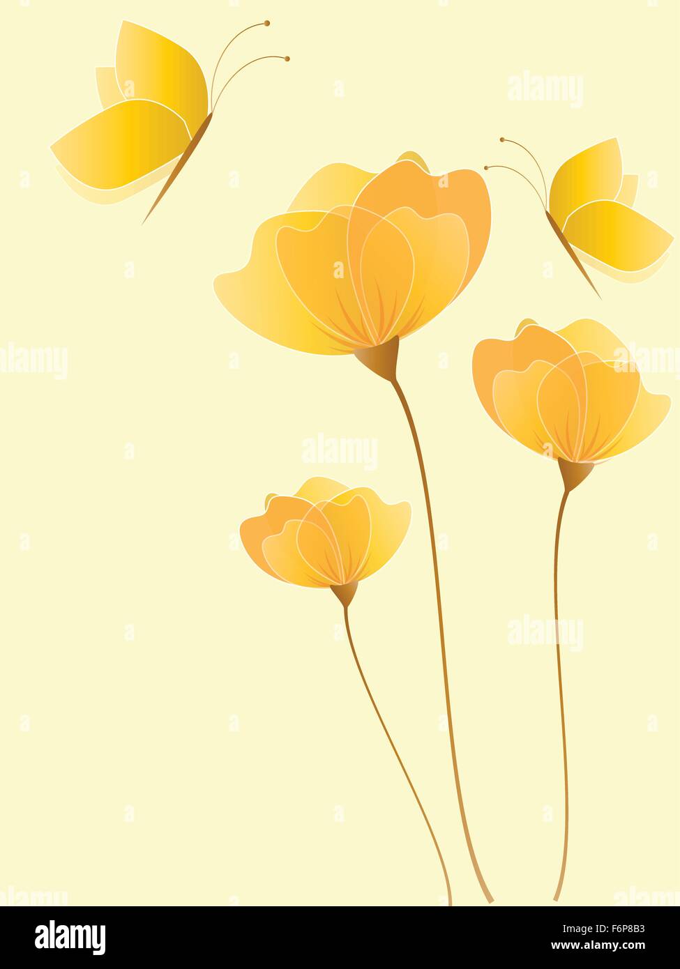 Floral background with flowers Stock Vector Image & Art - Alamy