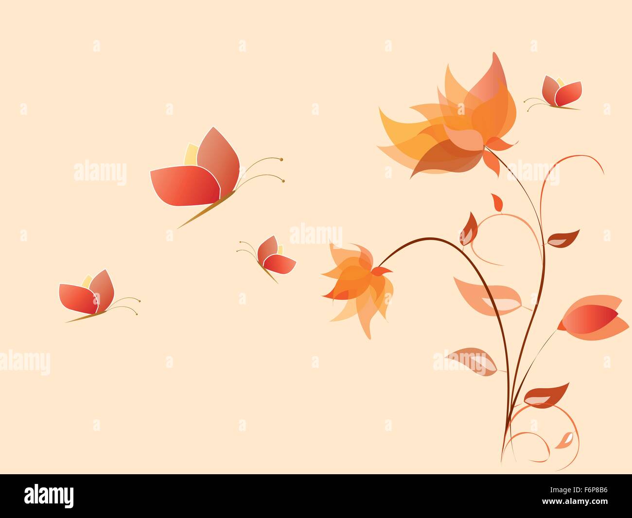 Floral background with flowers Stock Vector Image & Art - Alamy