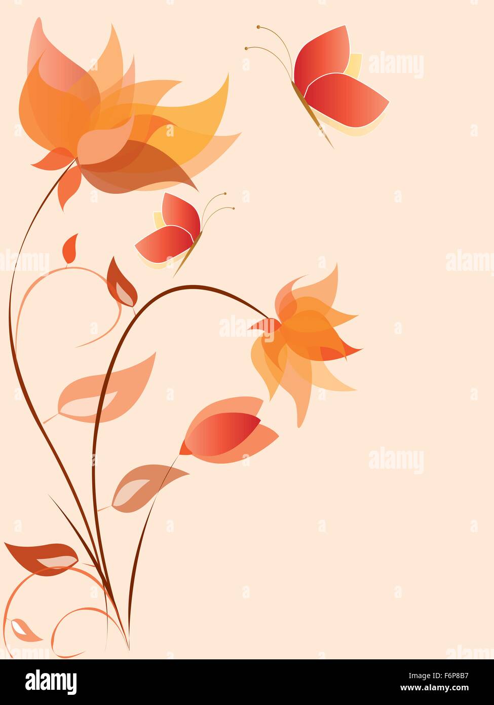 Floral background with flowers Stock Vector Image & Art - Alamy