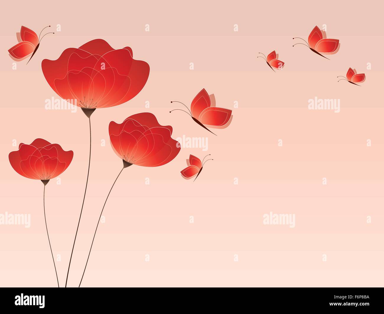 Floral background with flowers Stock Vector Image & Art - Alamy
