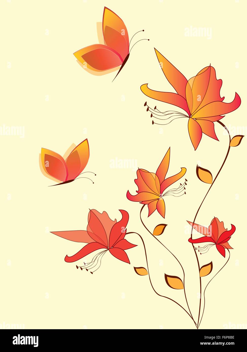 Floral background with flowers Stock Vector Image & Art - Alamy