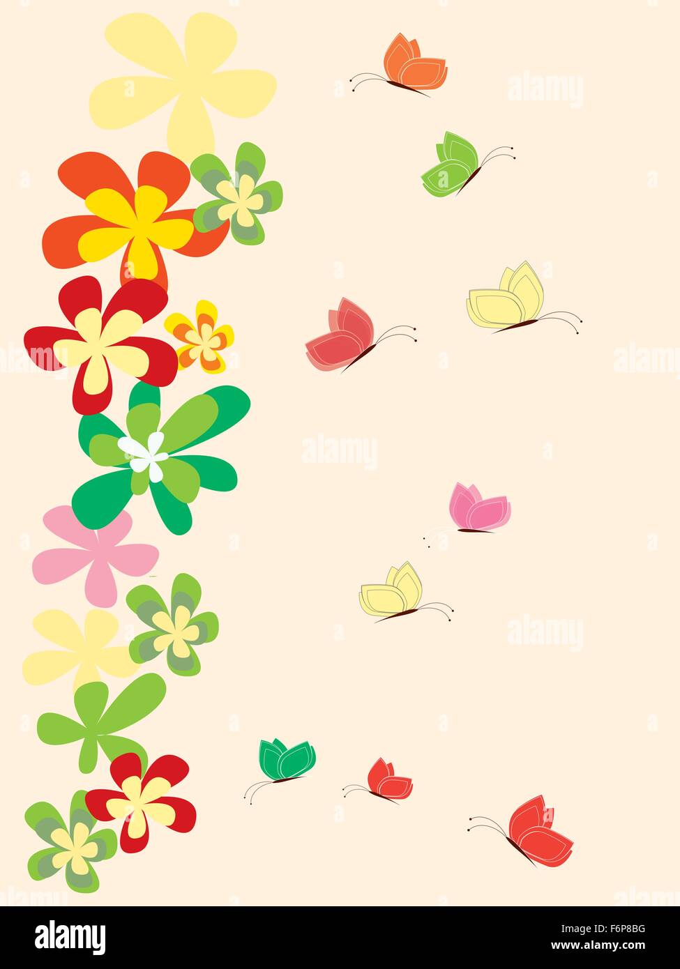 Floral background with flowers Stock Vector Image & Art - Alamy