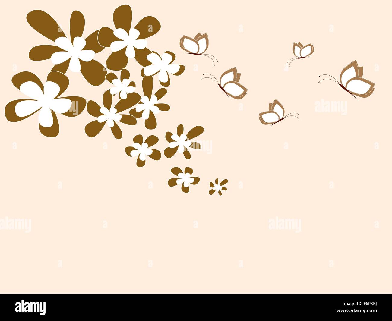 Floral background with flowers Stock Vector Image & Art - Alamy