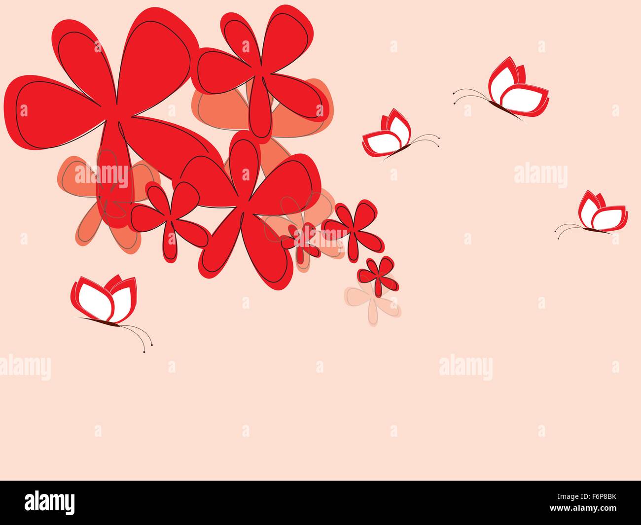 Floral background with flowers Stock Vector Image & Art - Alamy
