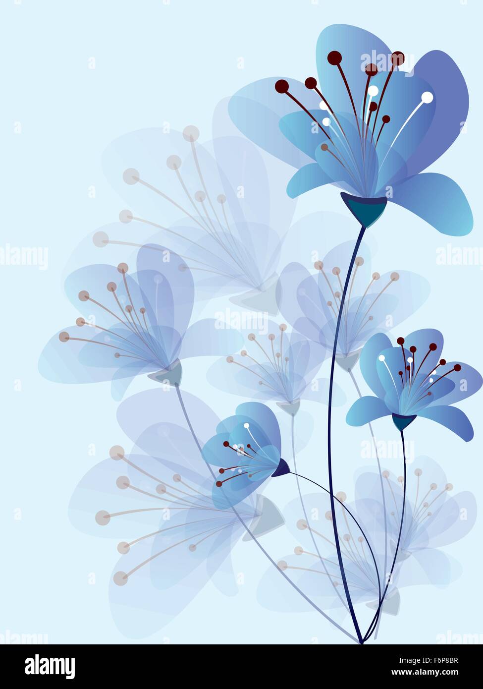 Floral background with flowers Stock Vector Image & Art - Alamy