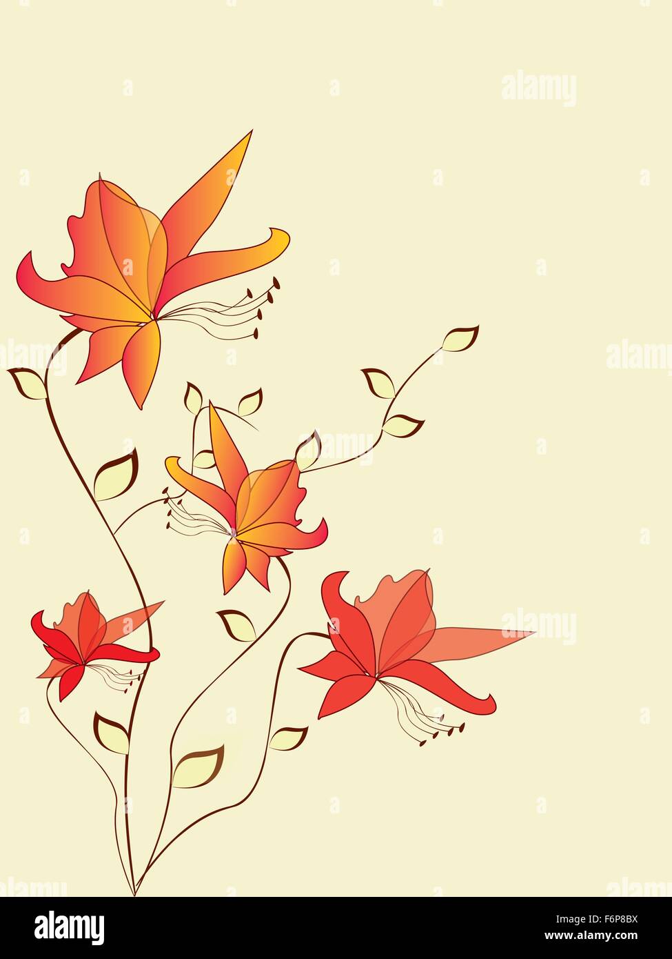 Floral background with flowers Stock Vector Image & Art - Alamy