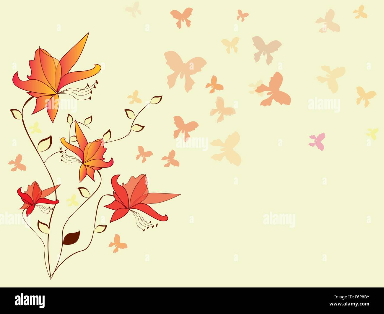 Floral background with flowers Stock Vector Image & Art - Alamy