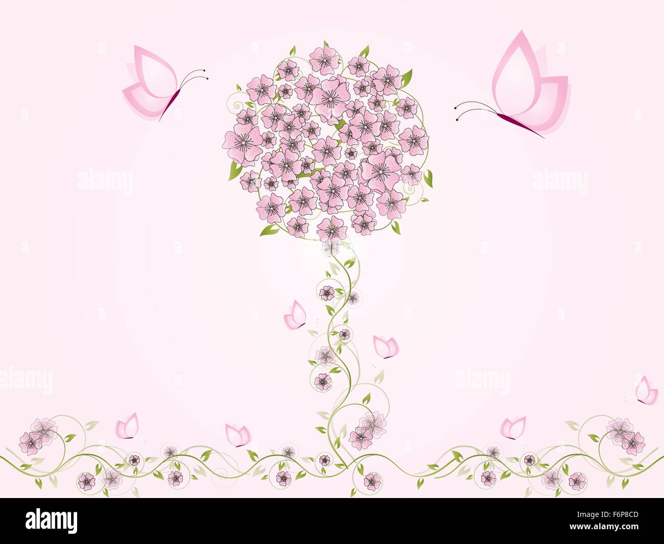 Floral background with flowers Stock Vector Image & Art - Alamy