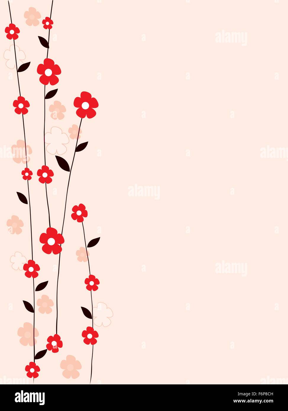 Floral background with flowers Stock Vector Image & Art - Alamy