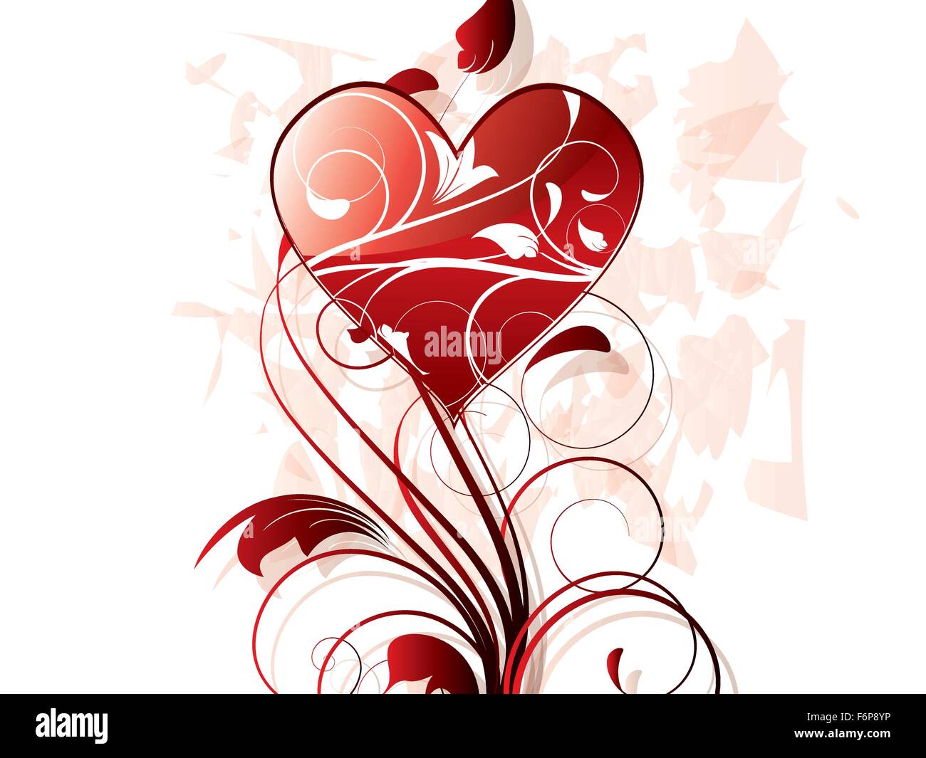 Red love hearts background Stock Vector Image & Art - Alamy