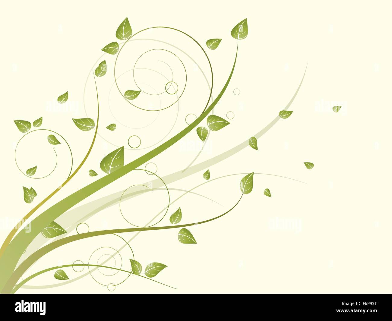 Floral seasonal background with swirls Stock Vector Image & Art Alamy
