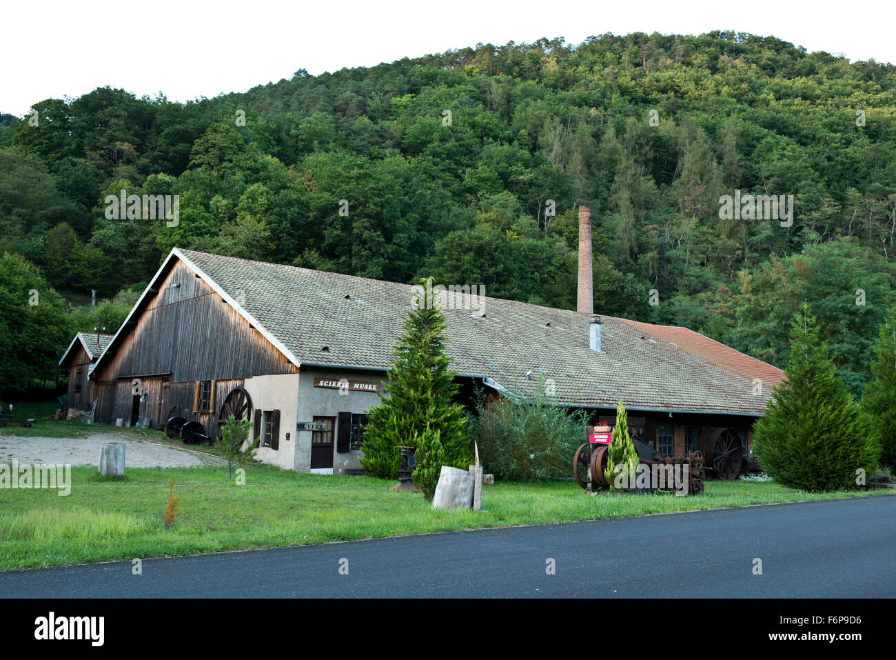 The mining museum lies on the outskirts of Sainte MarieauxMines Stock
