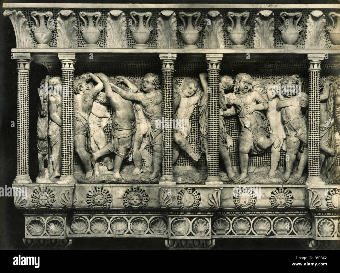 First part of the Choir, Donatello, Florence, Italy Stock Photo