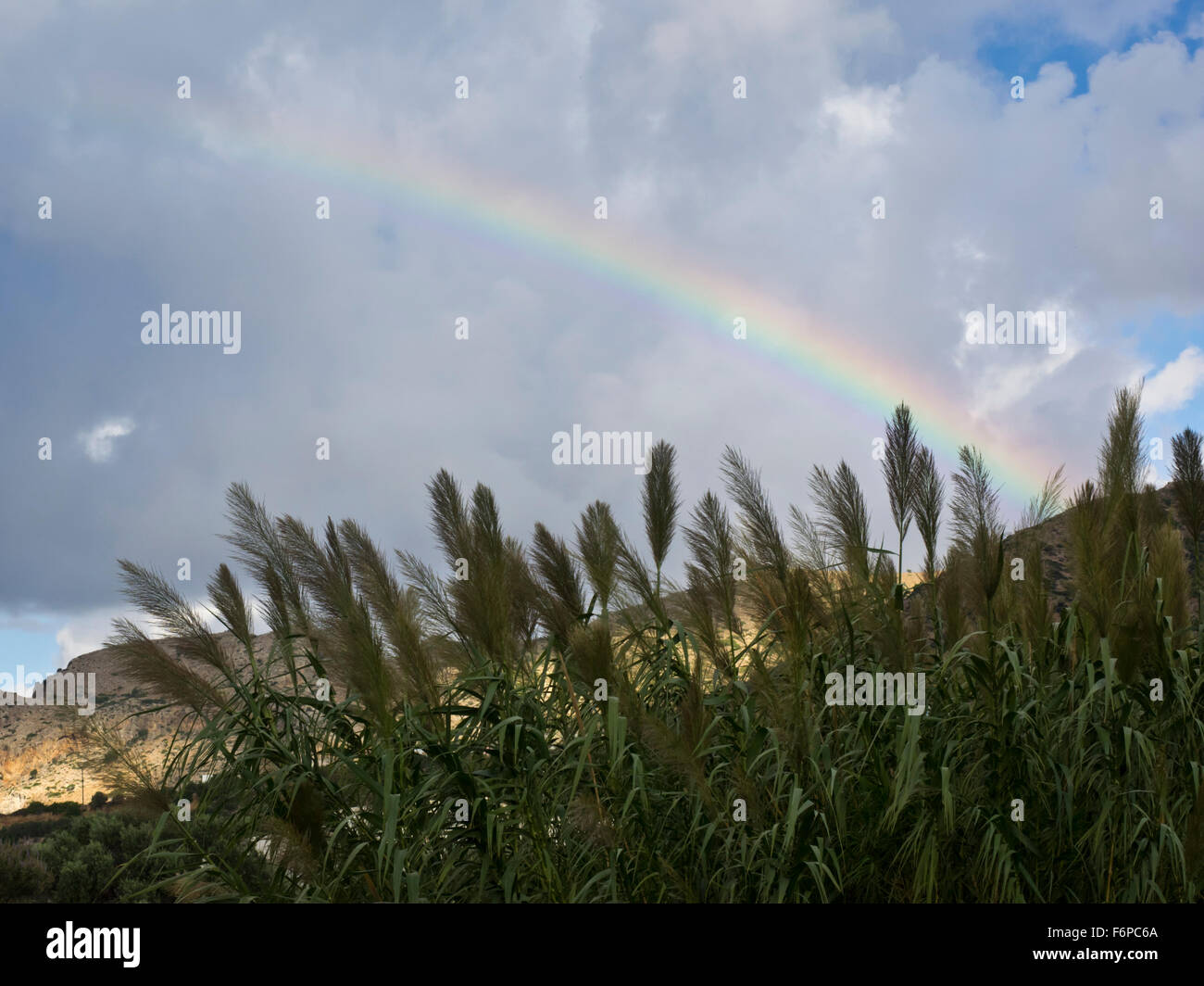 Regenbogen, Kreta Stock Photo