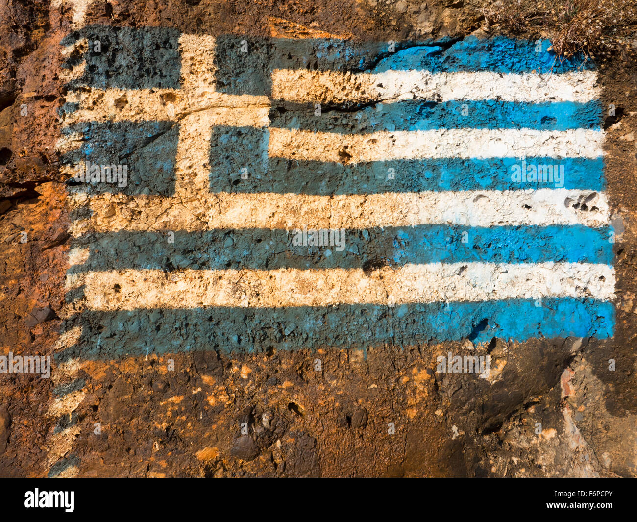 Flagge Kreta, Griechenland Stock Photo