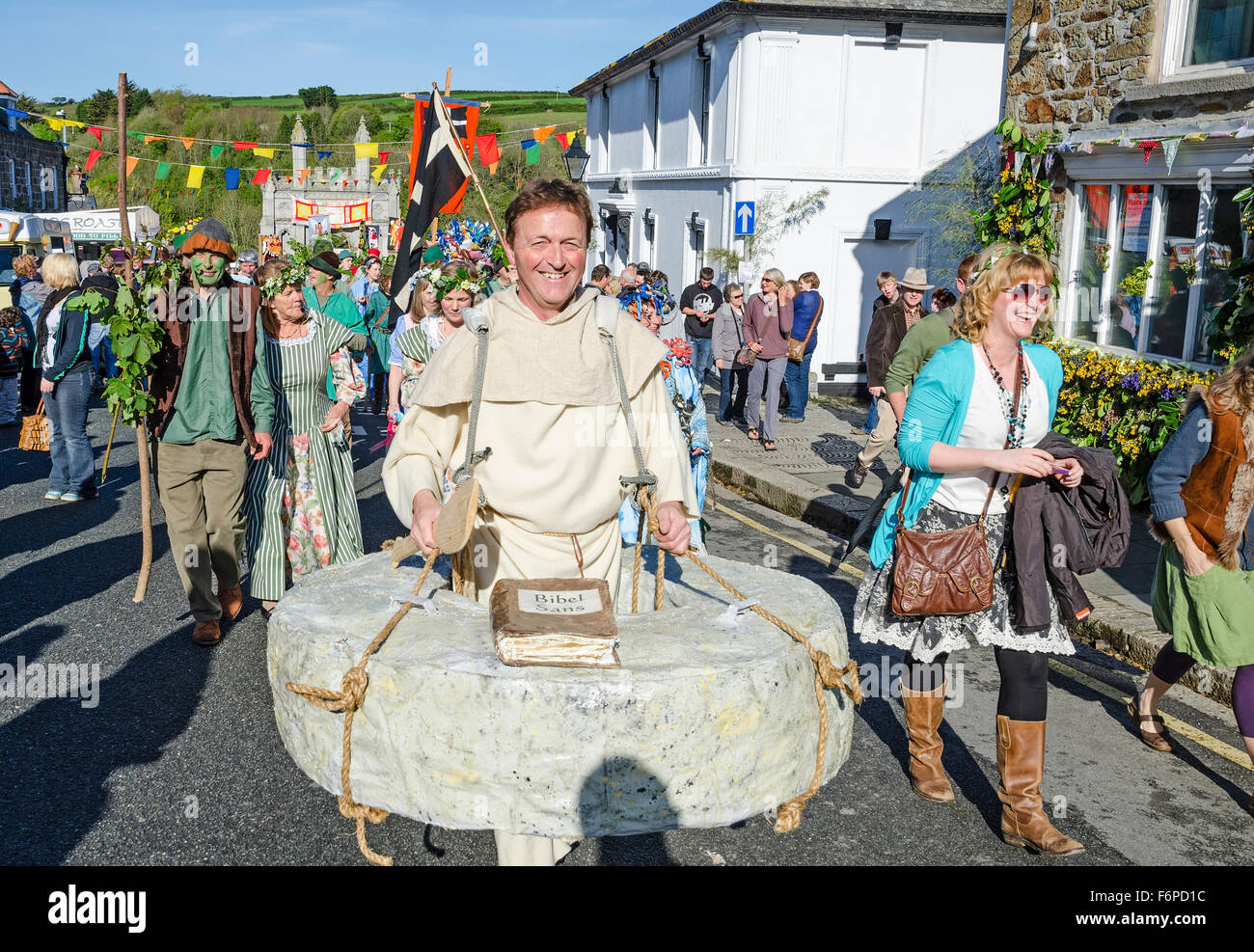 The Hal An Tow pageant , Helston, Cornwall, UK Stock Photo
