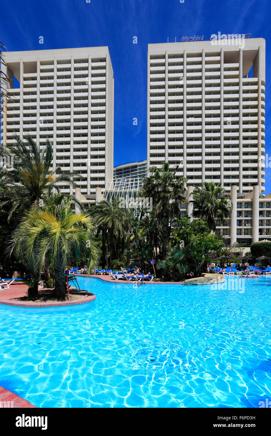 The Melia Hotel in Benidorm resort, Costa Blanca, Valencia Province ...