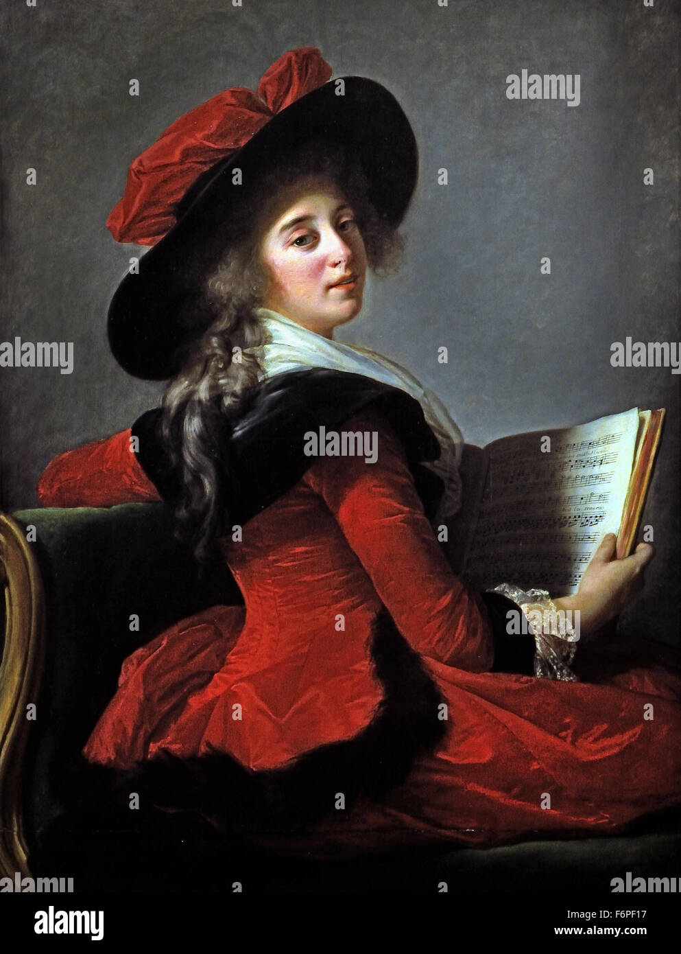 Baroness Crussol - 1785  Marie Élisabeth Louise  Vigée Le Brun 1755 –1842  Paris French France ( rococo neoclassical painter ) Stock Photo
